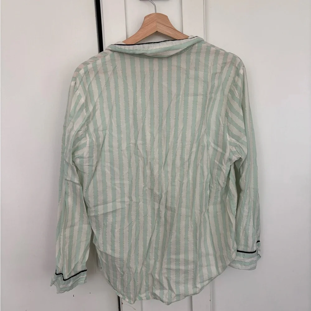 Victoria's Secret Mint and White Striped pajama set - Picture 3 of 5